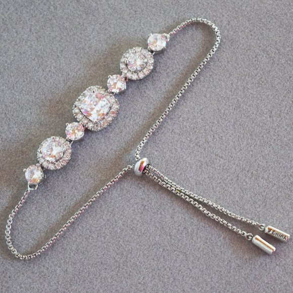 Cubic Zirconia Slider Bracelet - Picture 7 of 8